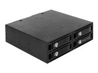 Skladovací mobilní rack - 2.5" - černá