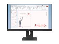 LED monitor - 24" (23.8" zobrazitelný) - 1920 x 1080 Full HD (1080p) @ 100 Hz - IPS - 250 cd/m² - 1300:1 - 4 ms - HDMI, VGA, DisplayPort - reproduktory - havraní čerň