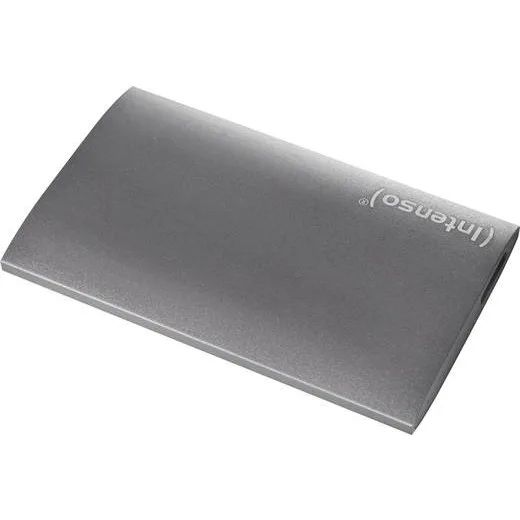 INTENSO PREMIUM, Externý SSD disk, 500GB, striebor