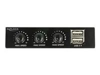 Panel portů úložiště - USB 2.0 x 2 - černá