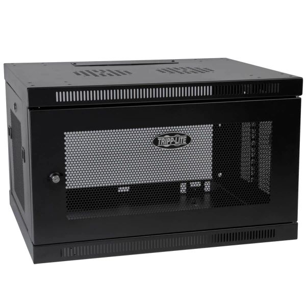 Skříň SmartRack 6U, Mini Rack, Š=600mm, Hl=550mm, hloubka pro přepínače, montáž na stěnu