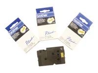 Černá, žlutá - Role (1,2 cm x 8 m) 1 kazeta/y lamino páska - pro P-Touch PT-2000, PT-3000, PT-500, PT-5000, PT-8E