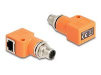M12 Adapter A-coded 8 pin male to RJ45 j