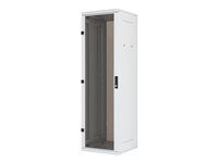 19 stojanový rozvaděč rozebíratelný 47U/800x1000mm prosklené dveře, IP20 nosnost 800kg světle šedý RAL7035