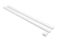 Delock - Kabelovod - self-adhesive with sliding cover, 30 x 14 mm incl. connector - montáž na základní desku, montáž na strop, montáž na stul, montáž na nábytek, montáž na stenu - bílá - 1 m (balení 2)
