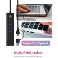 RAIDSONIC ICY BOX USB Hub, 7port, USB A+C/ 4xA+3C