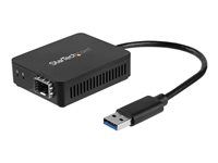 USB Ethernet adapter (US1GA30SFP) - Síťový adaptér - USB 3.0 - 1000Base-LX/1000Base-SX x 1 - černá