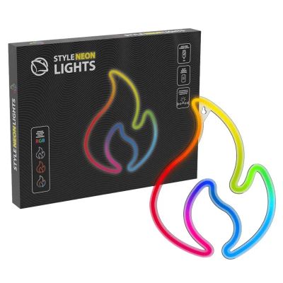 MANTA RGB FLAME, LED Neon plexi dekorace