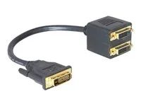 DVI adaptér - DVI-D (M) do DVI-D (F) - 20 cm