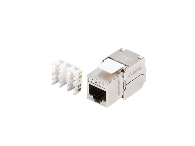 Keystone modul bez nástrojů RJ45 CAT.7 ftp 180° lanberg