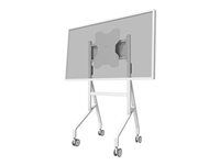 Neomounts Move Go Flip FL50-515WH1 - Vozík - pro plochý panel - ocel - bílá - velikost obrazovky: 55"-65" - montážní rozhraní: 400 x 400 mm