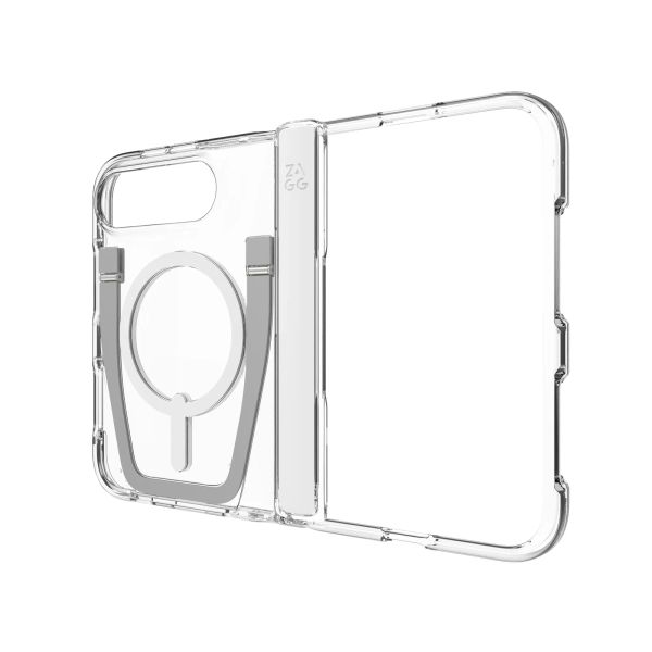 Puzdro Crystal Palace Snap s podpierkou pre Apple iPhone Duo - Clear