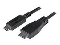 USB 3.1 Type C to Micro USB Type B Cable - Micro USB 3.1 to USB-C - Thunderbolt 3 Compatible (USB31CUB50CM) - USB kabel - USB-C (M) do Micro-USB typu B (M) - USB 3.1 Gen 2 - 50 cm - černá - pro P/N: HB31C2A1CGS, HB31C2A2CB, HB31C3A1CS, HB31C3ASDMB, HB31C4AS, PEXUSB311AC3, PEXUSB321C