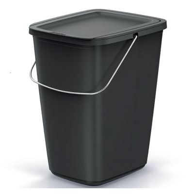 Koš odpadkový COMPACTA Q FLAP BASIC černý 9l