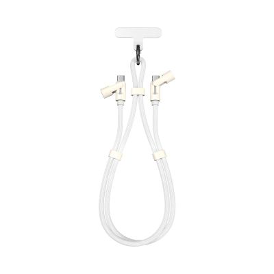 SBOX LANYARD Kábel USB-C/USB-C, 60W, 1.5m, biela