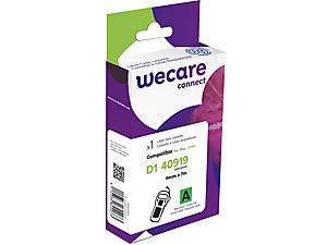 WECARE ARMOR páska kompatibilní s DYMO S0720740,Black/Green,9mm*7m