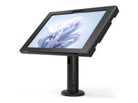 Stojan - odkrytá přední/zadní kamera a senzory - pro tablet - kovový rám - černá - pro Microsoft Surface Pro 10, Pro 8, Pro 9