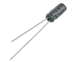 Kondenzátor elektrolytický  22M/50V 5x11-2.5  105*C  řada C
