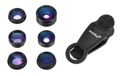 Sada objektivů pro smartphony Levenhuk Lens S7
