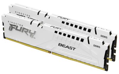 Kingston FURY Beast EXPO/DDR5/64GB/6400MHz/CL32/2x32GB/White