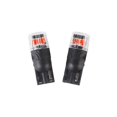 Autožárovka LED T10 12V CARCLEVER 4LED 2835SMD červená