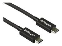 Kabel Thunderbolt - USB-C (M) do USB-C (M) - Thunderbolt 3 / USB / DisplayPort - 80 cm - podporuje 4K, podpora 5K - černá - pro P/N: PEXUSB321C