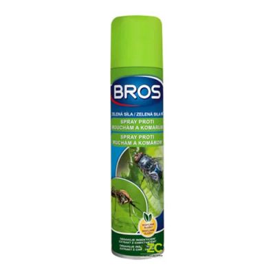 Sprej proti muchám a komárům BROS Zelená Sila 300ml