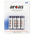 ARCAS Baterie R06, Zink-oxid AA, 4ks