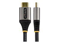 Dolby Vision/Atmos, DTS-HD (HDMM21V5M) - Ultra High Speed - kabel HDMI s ethernetem - HDMI s piny (male) do HDMI s piny (male) - 5 m - odstíněný - šedá, černá - pasivní, podpora 4K120Hz, podpora 8K60Hz (7680 x 4320) - pro P/N: 4PORT-8K-HDMI-SWITCH