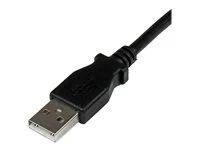 2 m USB Printer Cable - Right Angle USB B Cable - 1x USB A (M), 1x USB B (M) (USBAB2MR) - Kabel USB - USB typ B (M) do USB (M) - USB 2.0 - 2 m - 90° konektor - černá