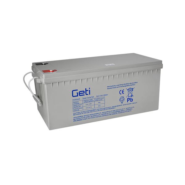 Gelová baterie 12V 180Ah GETI pro soláry