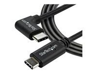 1m / 3 ft - Reversible - M/M - USB Type C Cable - USB-C Charge Cable - USB C to USB C Cable (USB2CC1MR) - USB kabel - USB-C (M) rovné do USB-C (M) pravoúhlý - USB 2.0 - 1 m - černá - pro P/N: DKT30CHD