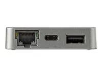 USB 3.1 Gen 2 Type-C Mini Dock - USB-C to 4K HDMI or 1080p VGA Video - 10Gbps USB-A USB-C, GbE - Portable Travel Laptop Dock - Works w/Thunderbolt 3 (DKT31CHVL) - Dokovací stanice - USB-C - VGA, HDMI - 1GbE - kompatibilní s TAA