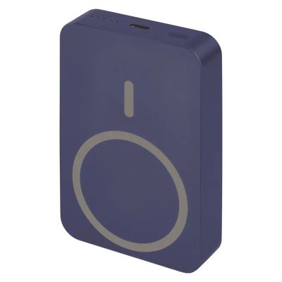 EMOS POWERBANKA WI 1046, bezdrátové nabíjení 20W, 10.000mAh, MODRÁ, 1xUSB-C