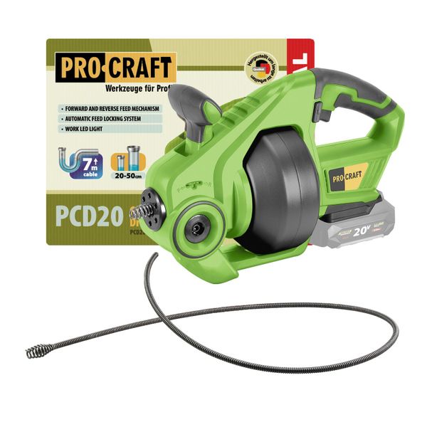 AKU čistič trubek PROCRAFT PCD20bb bez baterie