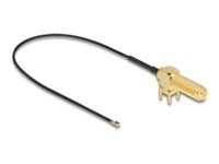 Antenna Cable RP-SMA 90° PCB jack bulkhe
