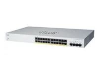 Přepínač - inteligentní - 24 x 10/100/1000 (PoE+) + 4 x Gigabit SFP (uplink) - Lze montovat do rozvaděče - PoE+ (382 W)
