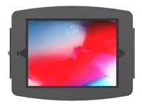 Škříň - pro tablet - uzamykatelný - vysoce kvalitní hliník - černá - velikost obrazovky: 10.2" - montážní rozhraní: 100 x 100 mm - montáž na stěnu - pro Apple 10.2-inch iPad (7. generace, 8. generace, 9. generace)