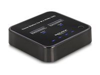 Dokovací stanice SSD - oddílů: 2 - M.2 - M.2 NVMe Card - USB 3.2 (Gen 2) - černá