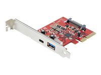 Full/Low-Profile - USB adaptér - PCIe 3.0 x4 - USB-C 3.1 x 1 + USB 3.1 Gen 2 x 1 - pro P/N: S251BMU313, S251BPU313, S252BU313R