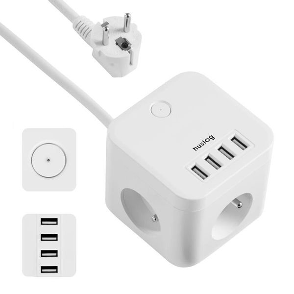 Prodlužovací kabel HUSLOG EMX-190224 White 1,5m
