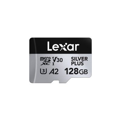 Lexar 128 GB H-P Silver Plus microSDHC s adp C10 A2