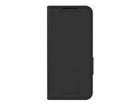 Pouzdro s klopou pro mobilní telefon - polyuretan (PU), plast - černá - pro Samsung Galaxy S24+
