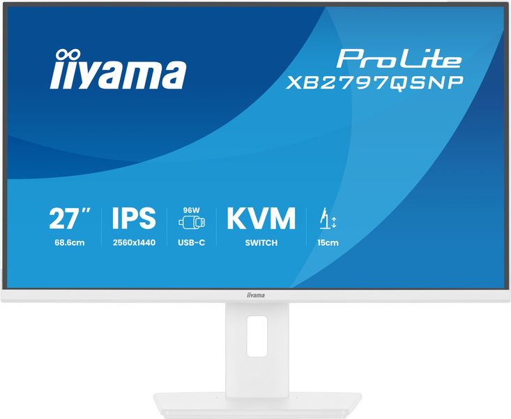 iiyama ProLite/XB2797QSNP-W1/27"/IPS/QHD/75Hz/1ms/Bílá/5R
