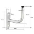 Nástěnný držák antény průměr 25 mm, výška 15,5 cm BLOW 76-929