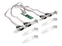 M.2 Card to 4 x Serial RS-232 DB9 with S