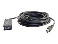M/F - Prodlužovací šňůra USB - USB typ A (M) do USB typ A (F) - USB 3.0 - 30 V - 5 m - aktivní - černá