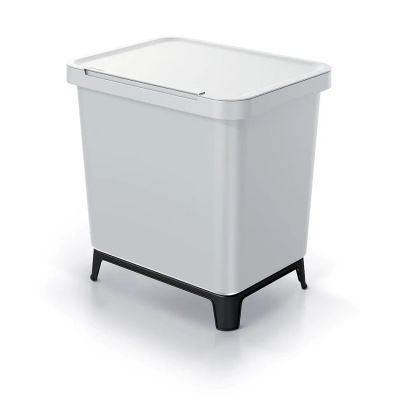 Odpadkový koš SYSTEMA popelavý 2x10l