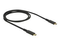 USB kabel - USB-C (M) do USB-C (M) - USB 3.1 Gen 2 - 3 A - 1 m - černá