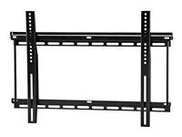Montážní sada (montážní deska pro umístění na zdi, uzamykací tyč, 2 kolejnice) - fixní, pro velmi velké zatížení - pro plochý panel - černá - velikost obrazovky: 37"-80"